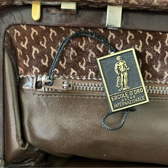 Lexiapel Vintage Tote Bag ERCOLE D’ORO OSCAR INTERNAZIONALE in Brown - Picture 11 of 14